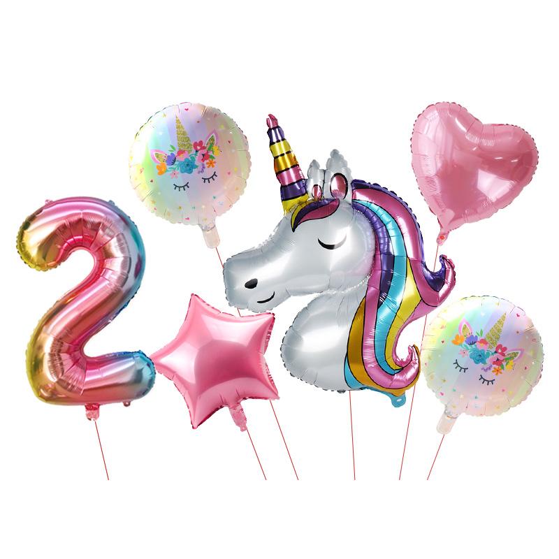 Unicorn Decoration Birthday Party Decor Kids Unicorn Disposable Tableware Set Unicornio Baby Shower Girl Birthday Party Supplies