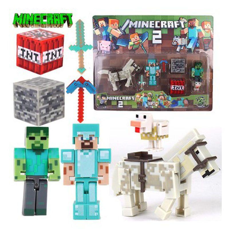 Коллекция фигурок-пазлов Minecraft Высококачественный домашний декор и подарок для геймеров