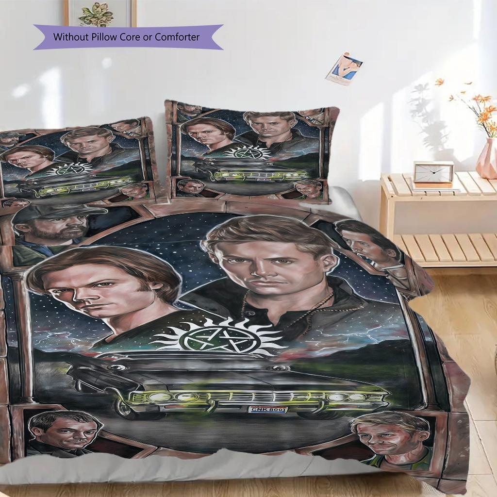 Supernatural Timeless Supernatural Journey Threepiece Set 1 Duvet Cover 2 Pillowcase Without Core Soft And Comfortable Bedding Set