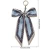 Flower Scarf Bow Keychain Printed Bag Accessories Headset Pendant Bowknot Bag Pendant  Car Keychain