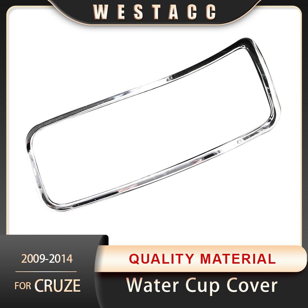 Хромированная автомобильная консоль из АБС-пластика, рамка для чашки воды, наклейка, декоративная отделка для Chevrolet Cruze Sedan Hatchback 2009-2015