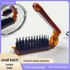 Unisex Portable Folding Pig Bristle Travel Comb: Compact & Massage-Ready