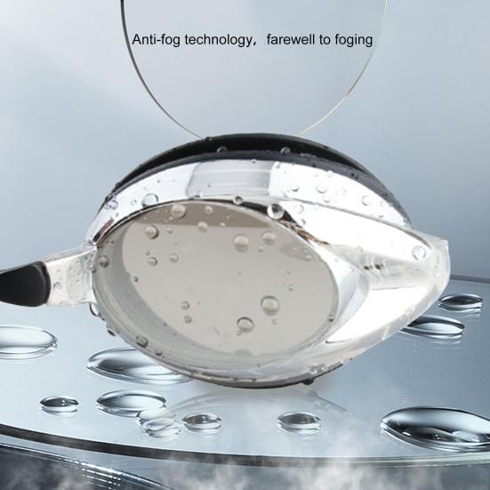 Очки для плавания с защитой от запотевания, прозрачные, с широким обзором, защитой от УФ-лучей, регулируемым ремешком