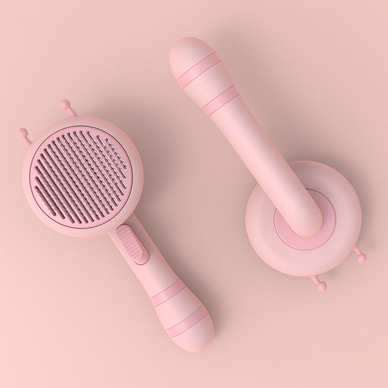 Маленькая пчелка Пет Игла Расческа Инструмент для кошек Расческа одним нажатием Прямые продажи от производителя