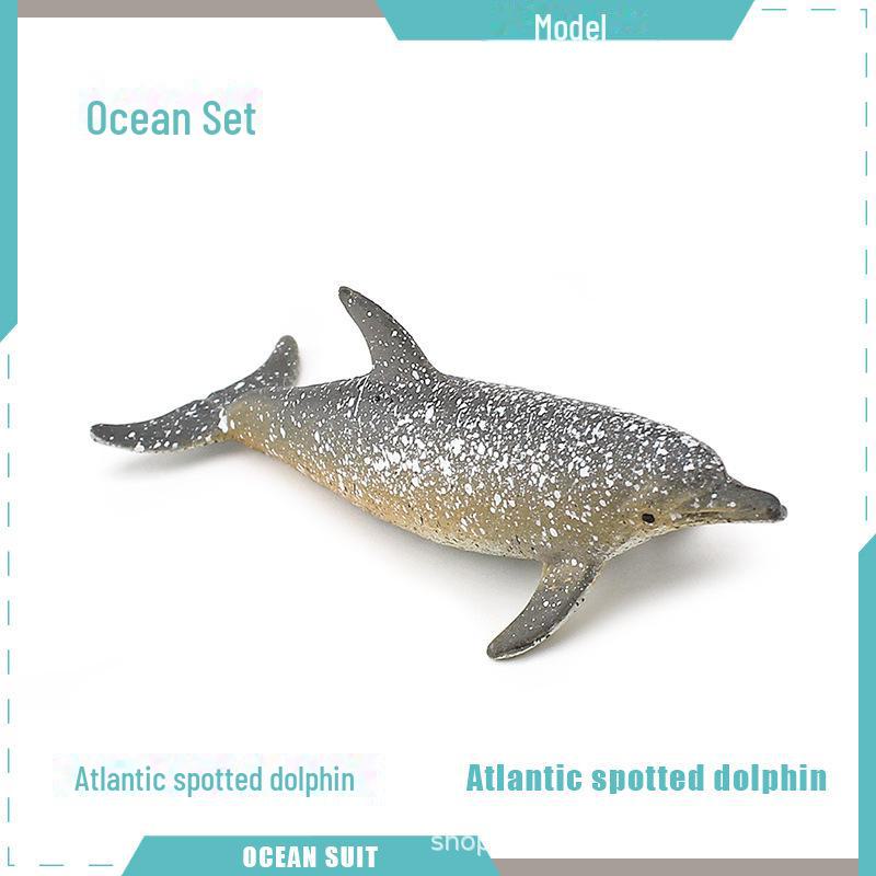 Набор моделей морских животных: Акула, черепаха, дельфин, кит, пингвин, краб и существа морского дна