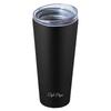 Iris Ohyama with Drink Tumbler with Lid 470ml Black Comes with a Clear Lid That Allows You To See the Remaining Amount Safe for Driving or Carrying