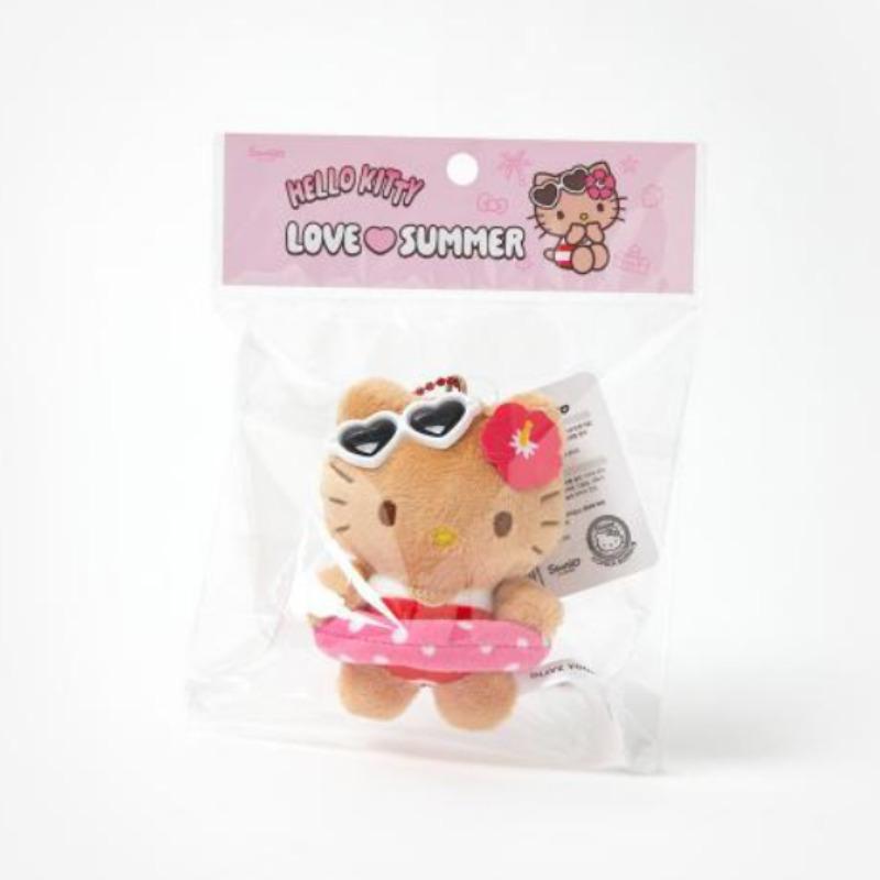 Olive Young x Sanrio Плюшевый брелок Hello Kitty для загара