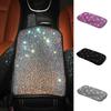 Bling Rhinestone Car Armrest Cover Universal Rectangle Elastic Band Auto Center Console Protector Pad