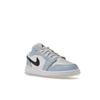 Детские кроссовки Air Jordan 1 Low GS Ice Blue Black Sail White 554723-401