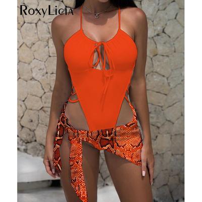 С саронгом экстремальные мини-микро-стринги на бретелях женские купальники цельный купальник женский монокини купальный костюм для плавания