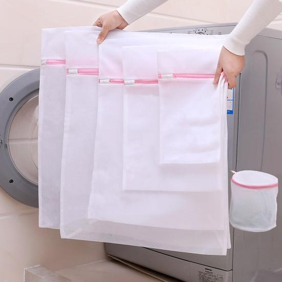 Сетчатые мешки для стирки с большой усиленной молнией, большая вместимость, дышащее антидеформационное нижнее белье, бюстгальтер, сумка для стирки одежды