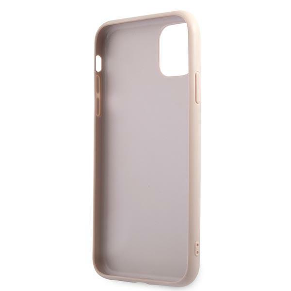 Etui do iPhone 11 Guess 4G Stripe Collection Różowe