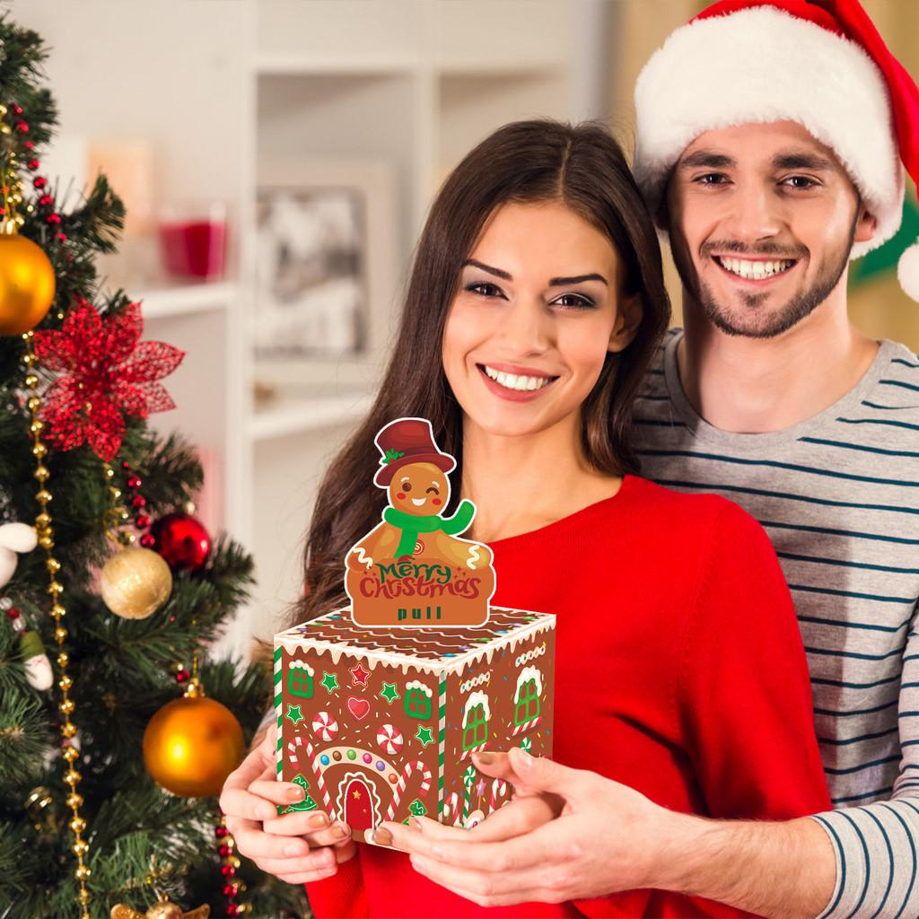 Коробка Рождественский Подарок С Конфетами Пряниками Денежным Конвертом Сезонные События