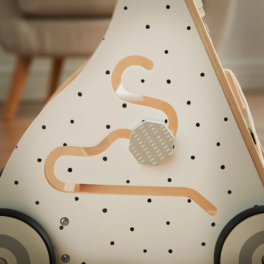 Деревянные ходунки-толкатели с доской для занятий, обучающие ходунки, детский центр активности для малышей, дерево