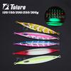 Tolure 120g Slow Sinking Jig, All 5 Colors,Laser Foil, Glow in the Dark, Offshore Jigging Lure, for Tuna, Mackerel, Aji, Saba, 1pc