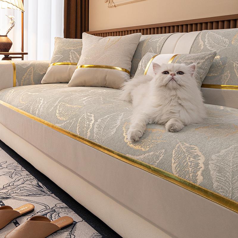 Soft Plush Furniture Protector Removable Lounge Decor Full Coverage Easy Install Sofa Slipcovers Furniture Case Dust Cover