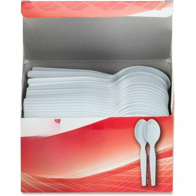 Heavyweight Disposable Spoons, 100 / Box, White