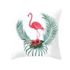 Summer Tropical Plant Flamingo Decorative Pillowcase Green Leaf Pillowcase Flamingo Pillowcase