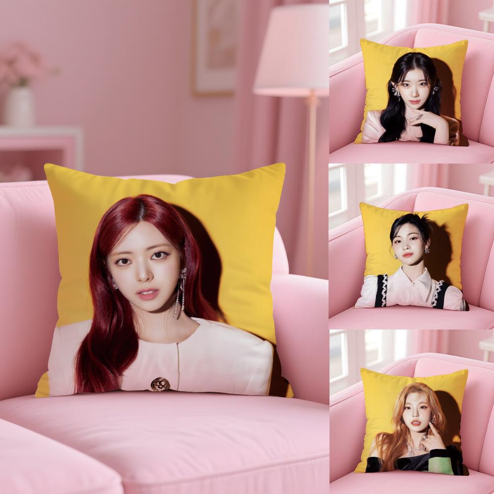 Стиль K-pop I-Itzy Наволочка Плюшевая Ткань Мягкая Двусторонняя Печать Диван Теплая Зимняя Домашний Подарок Наволочка