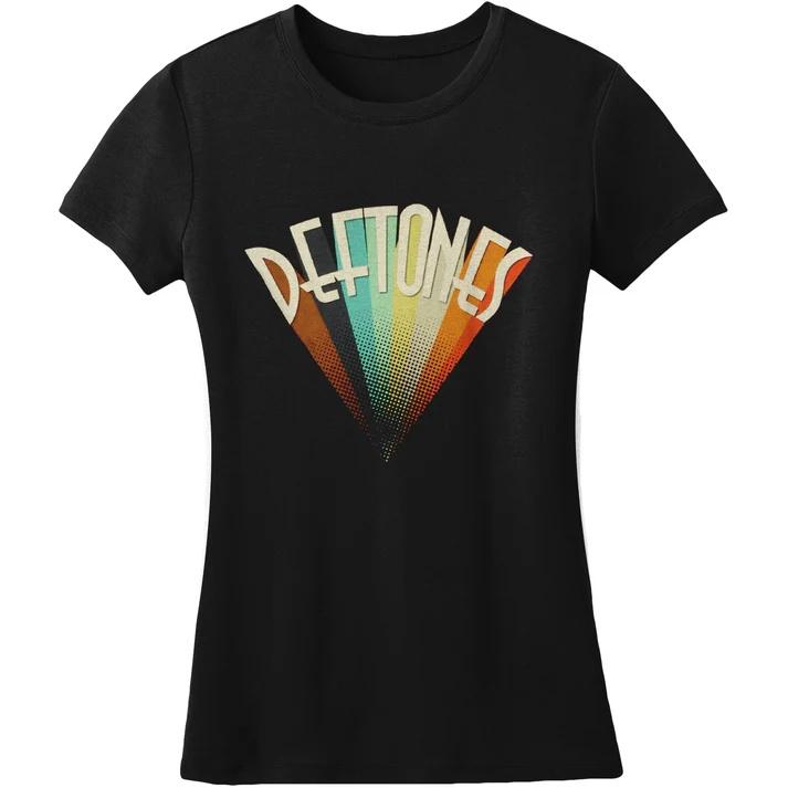Мужские футболки Deftones с белым логотипом, дышащие, готические, японской моды, хлопок, круглый вырез, короткий рукав, мягкая, оверсайз