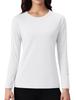 KEFITEVD Long Sleeve Plus Warm Perfect for Outdoor Size M Women's Quick-Drying T-Shirt, Sizes, Fleece-Lined, Running, Golf, Hiking, Yoga, Activities,