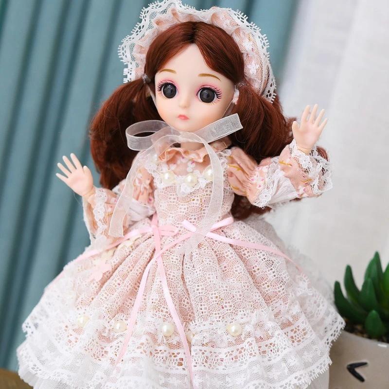 30 см 1/6 BJD Кукла-принцесса Нарядная с одеждой и обувью 20 шарниров Подвижная Милое Сладкое лицо Девочка Детский Подарок Игрушка-кукла для детей