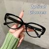 Fashion Transparent Cat Eye Optical Eyewear Finished Ladies Plain Glasses Unisex Spectacle Minus Anti Blue Light Glasees