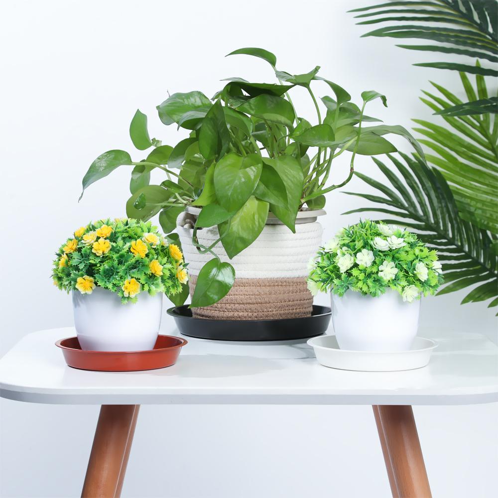 3 шт. пластиковый цветочный горшок прочный внутренний уличный пластиковый поднос поддоны для растений поддоны для сбора капель