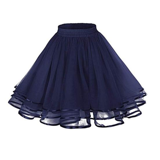 Юбка-подъюбник для девочек из пышного тюля с эластичной завышенной талией, пышная 3-слойная юбка из тюля, юбка на атласной подкладке, платье-юбка
