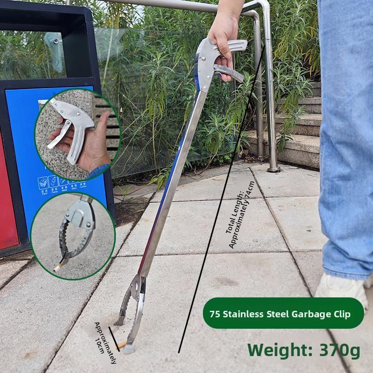 Stainl Steel Long Nose Pliers Household Sanitation Waste Disposal Clamp Extended Leveraged Clamp for Workers