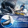0101200611 Heavy Duty Transom Mount with Spray Sheild Compatible with Garmin Echo, GPSMAP, GT 4pin, 8pin, 12pin Transducer