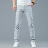 New Spring Jeans for Men's Stretch Straight Double Core Yarn for A Long Time Without Deformation Casual Trousers