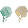 iMbebe Baby Sweet Bunny Bonnet Beanie Cotton Hat 2-piece Set, Korean Baby Products
