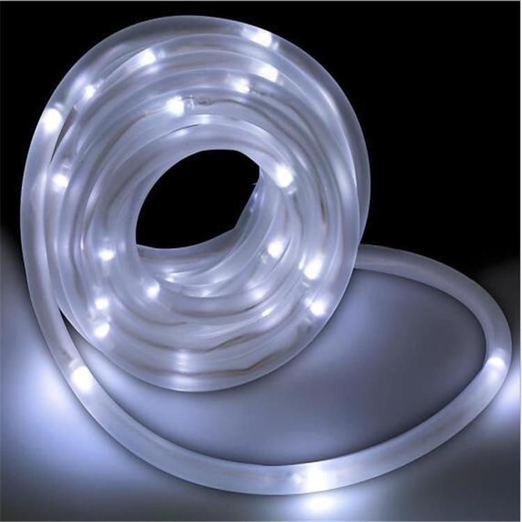 Outdoor Rainproof Solar LED String Lights - Colorful PVC Tube for Courtyard Decoration