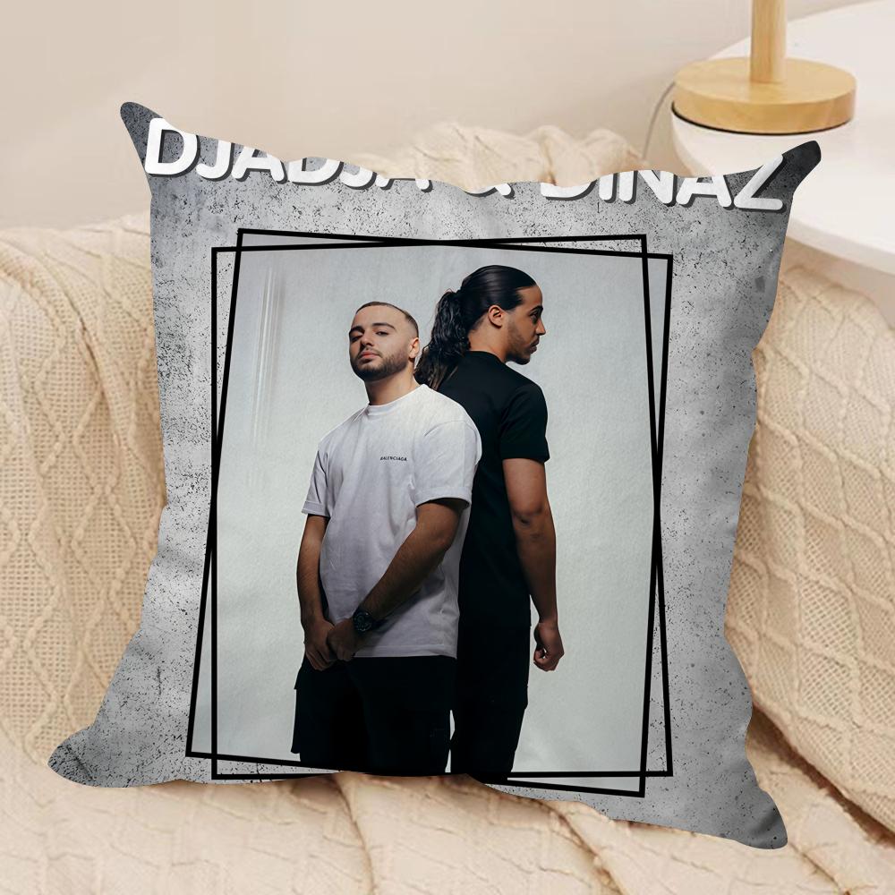 Djadja DDinazS Singer Cushion Cover Silky Short Plush Invisible Zipper Dustproof Sofa Pillow Case For Home Decor