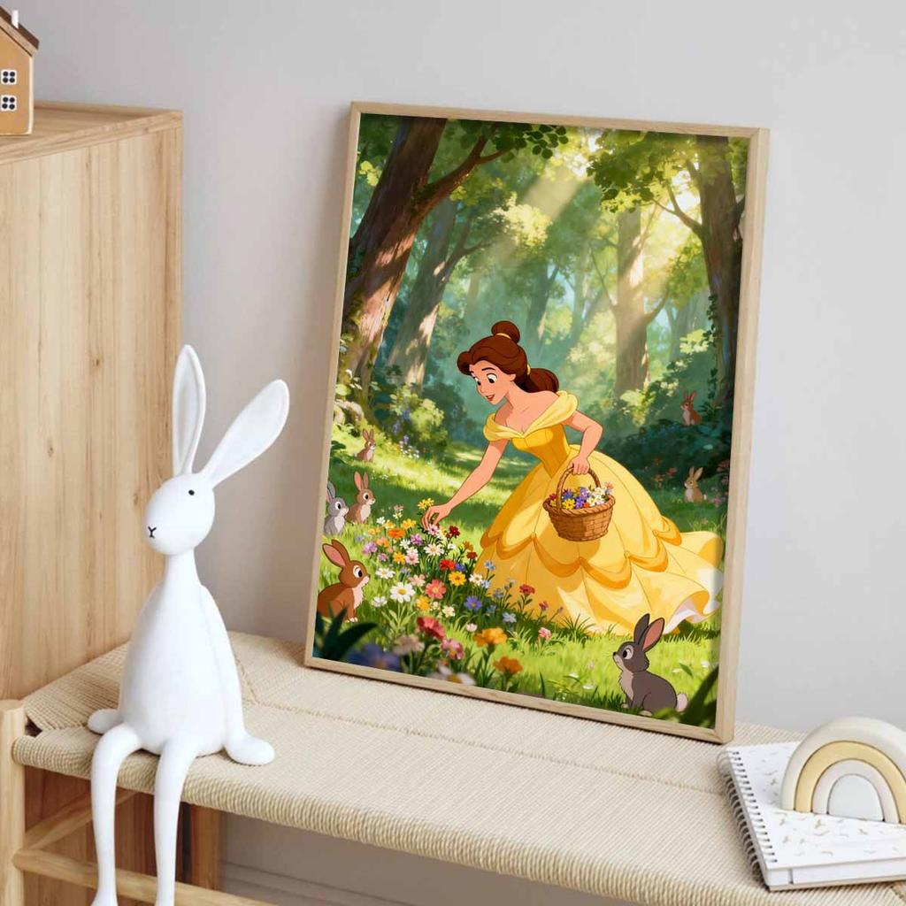 Disney Алмазная мозаика DIY Цветы Белль Кролики Набор для алмазной живописи для украшения дома и офиса Ручная работа Подарки
