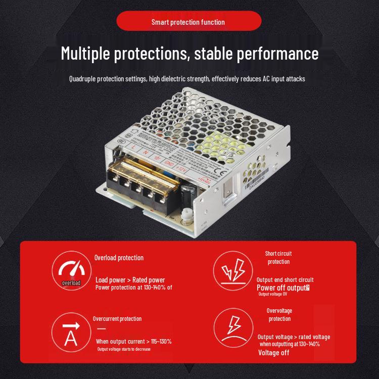 35W-450W Single Output Switching Power Supply: 5V/12V/15V/24V/36V/48V for 3D Printers