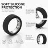 Белый силиконовый чехол-защита для Oura Ring 5, противоударный протектор для умного кольца. Доступны размеры M9/10/11