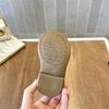 Унисекс Британский Стиль Детские Кожаные Обувь-Ходунки с Резиновой Подошвой