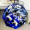 1PC Birming-ham Football Club Printed Umbrella Folding umbrella, automatic umbrella 8-Frame for Travel, camping Fan gifts Christmas Gifts
