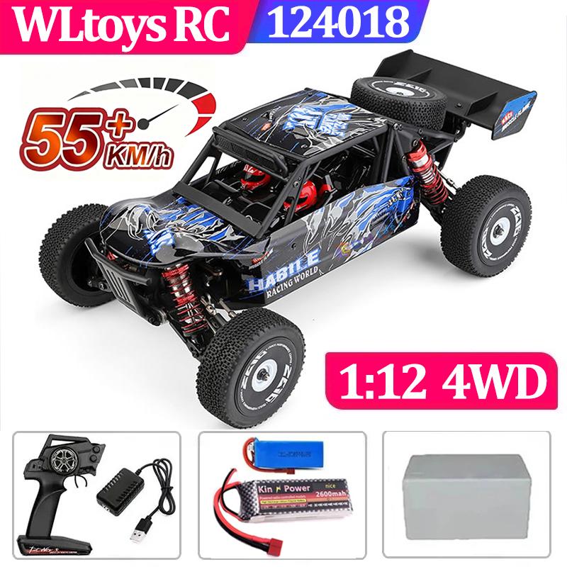 75 КМ/Ч WLtoys 124016 124017 60 КМ/Ч 144001 Электрический 4WD Пульт Дистанционного Управления Высокоскоростной Квадроцикл Дрифт RC Машины для Взрослых Игрушки