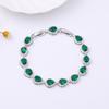 Inlaid Zircon Bracelet Women's Small Fresh Artificial Water Drop Gemstone Women's Colored Treasure Bracelet