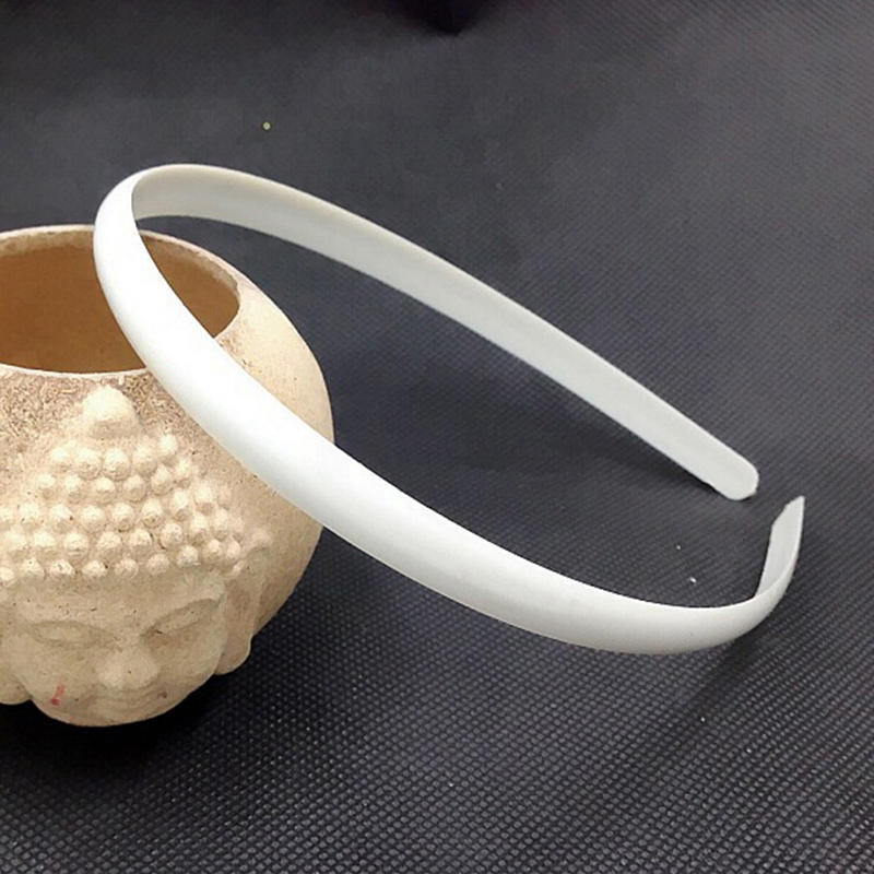 10 шт. 12 мм пустые однотонные пластиковые ободки для волос, аксессуар для DIY