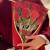 Бумажная открытка-раскладушка с цветком Роза/Цвет сакуры в натуральную величину Букет цветов 3D поздравительная открытка на День матери, выпускной, годовщину, день рождения