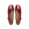 Women Flats Mary Jane Ballet Shoes Female Round Toe Glossy Leather Flats Female Dance Ballets Party Ball Bridal Wedding Shoes