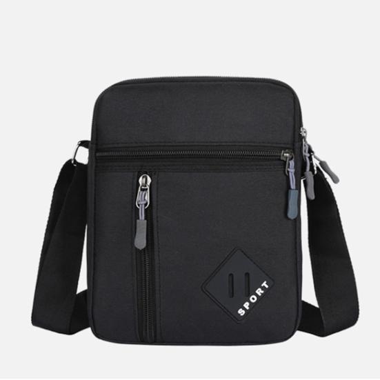 Men Messenger Bag Adjustable Strap Large Capacity Sling Pack Multi Pockets Waterproof Crossbody Shoulder Bag Satchel