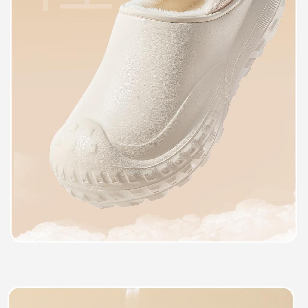 Нескользящие водонепроницаемые хлопковые тапочки Lidani для медсестер и врачей - Унисекс, зимние домашние туфли