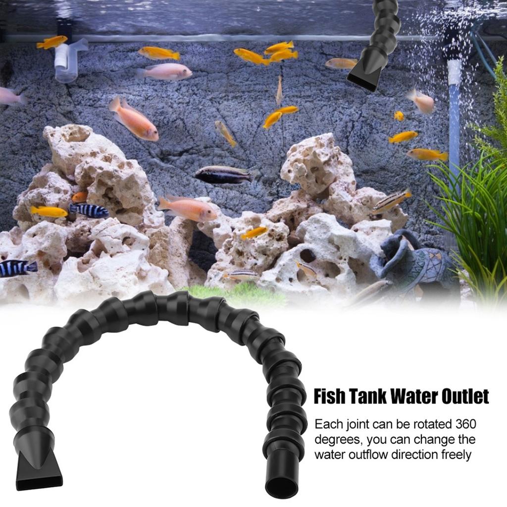 Long Water Outlet Tube Flexible Nozzle for Fish Tank Aquarium (Large Duckbill Nozzle)