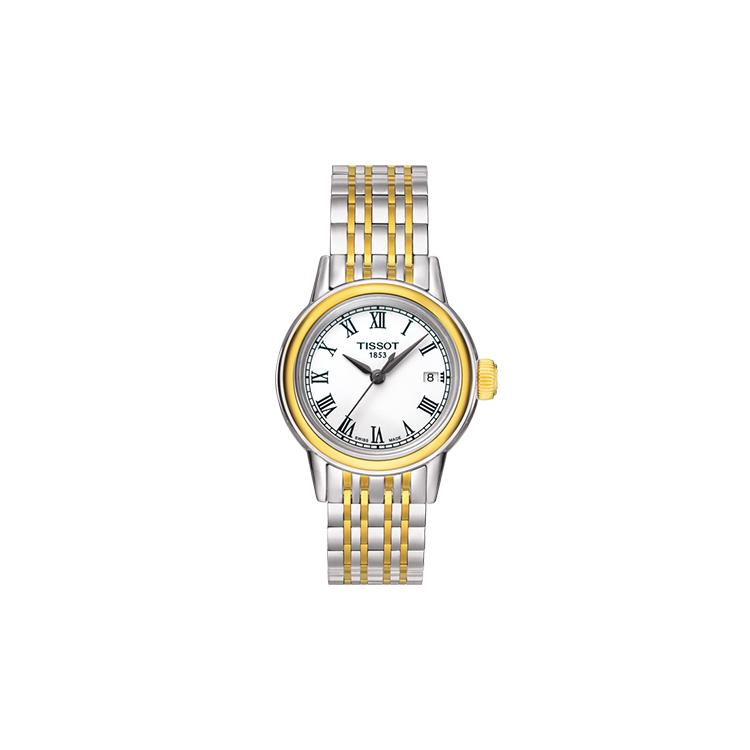 Tissot Женские часы Kason Zen I Collection с кварцевым механизмом, водозащитой 30м, белым циферблатом, 29мм T085.210.22.013.00