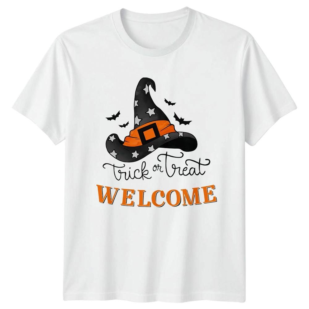 Trick Or Treat Welcome TShirt Witch Costume Halloween Gift For Him And